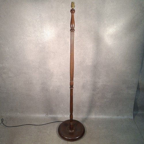 Vintage wooden standard - vintage, lamp