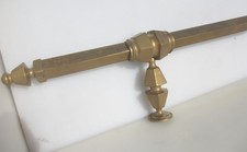 Antique Brass Curtain Pole Old