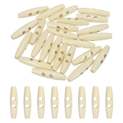 24pcs 50mm wood - wood, color