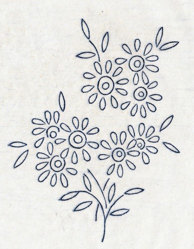 Vintage embroidery transfer - embroidery,