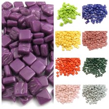 8mm square glass mosaic tiles - choice of colours