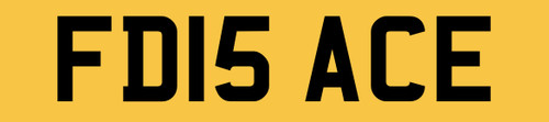Number plate private - fd,