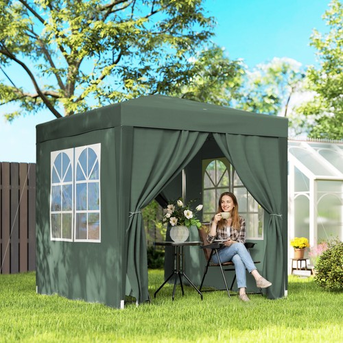 2x2m pop gazebo with - pop, sides