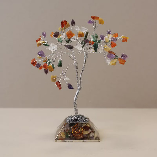 Multi gemstone tree stone - multi,