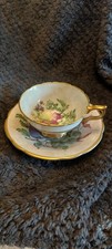 vintage fine bone china teacup and saucer set made by Royal Grafton in England,