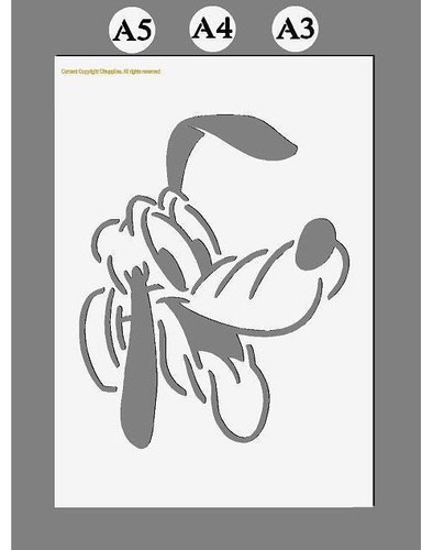 Pluto disney mylar stencil - disney,