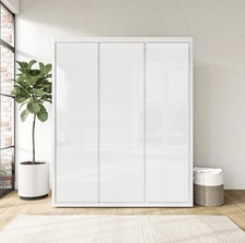 White Triple Wardrobe Hanging