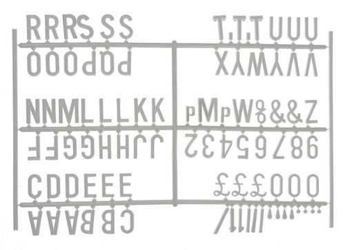 540 peg board letters number - 540,
