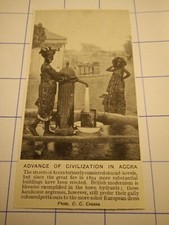 Advance of civilisation in Accra water hydrant c 1920