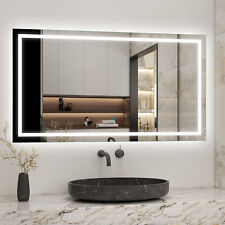 LED Illuminated Bathroom Mirror With Demister|Large Size |Touch Control Switch