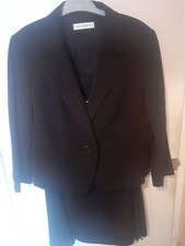 Ladies' Charcoal Pin Stripe Suit