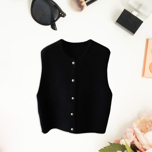 Knitted vest button - knitted,