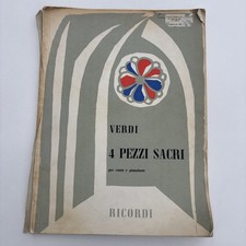 Giuseppe Verdi 4 pezzi sacri / four sacred pieces. Ricordi score