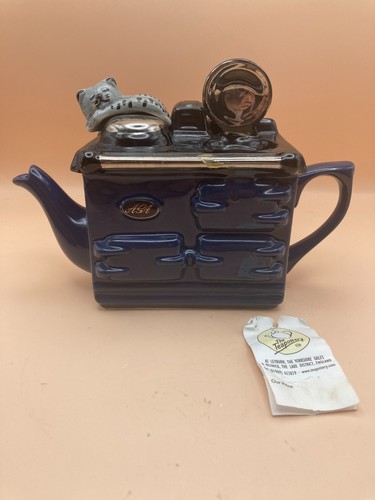 Aga stove shape - teapot, blue