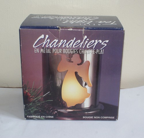Silver metal angel tea - silver, light