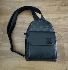 Louis Vuitton Monogram Black One Shoulder Bag Small Backpack BRAND NEW