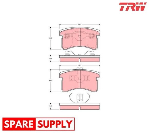 Brake pad set - brake,