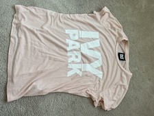 IVY PARK t-shirt - Pink With White Text Size S