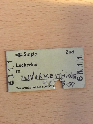 Railway ticket lockerbie - railway,