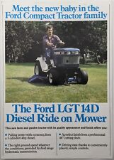 Original Ford New Holland LGT 14D Diesel Ride On Compact Tractor Mower