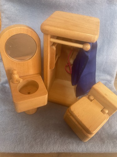 Wooden dolls house - wooden,
