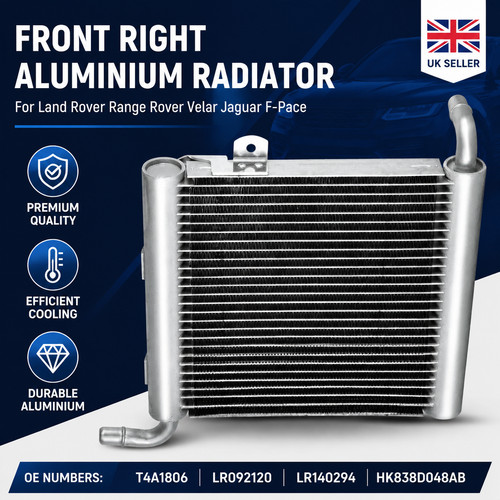 Front right aluminium - right, radiator