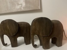 Pair Large  Carved Wooden