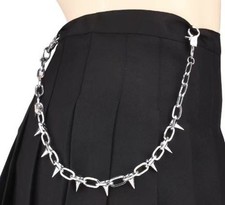 Punky spike metallic chain emo