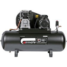 SIP Airmate Air Compressor PX3/150-SRB Belt Drive 230V 3HP 150L 10 Bar 16CFM