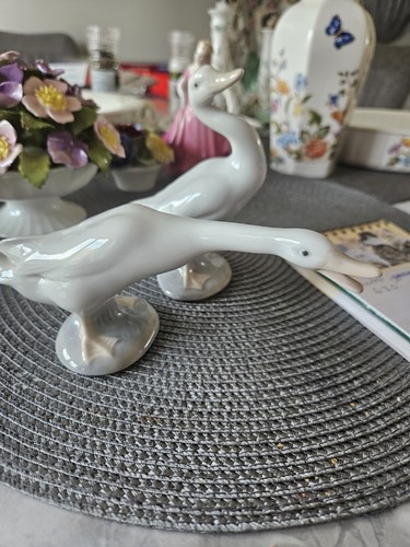 Pair lladro geese in - lladro,