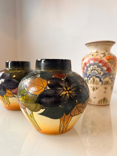Pair smf schramberg vases - pair,
