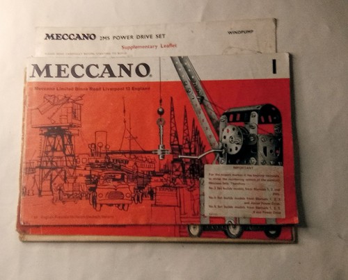 Vintage meccano instruction - vintage,