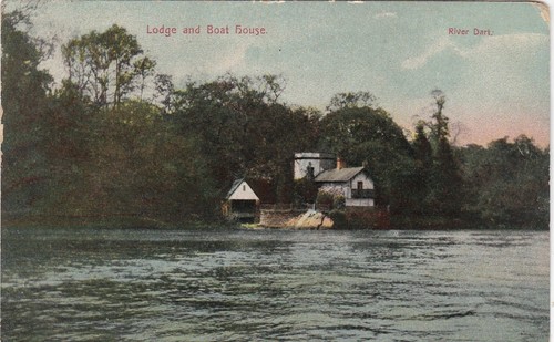 Lodge boat house river - lodge,
