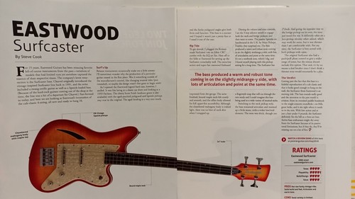 Eastwood surfcaster guitar - surfcaster,