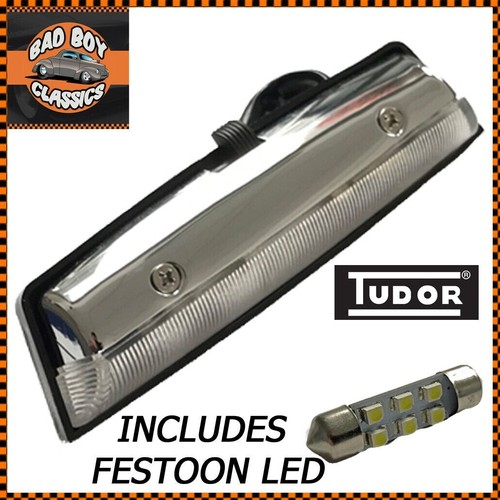 Chrome interior lamp - chrome, on