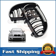 FRONT KIDNEY GRILLS For BMW E60 E61 5 Series M5 2003-2010 M5 Style Double Slat