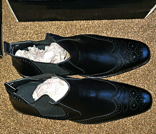 Men black faux leather - men's,