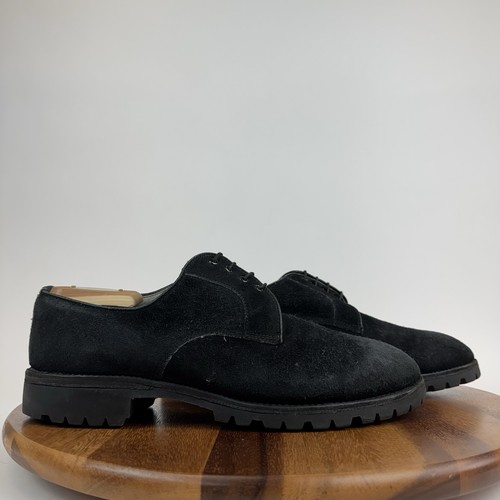 Mens alden black suede - suede, casual