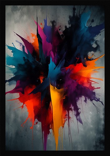 Vibrant color field framed - vibrant,