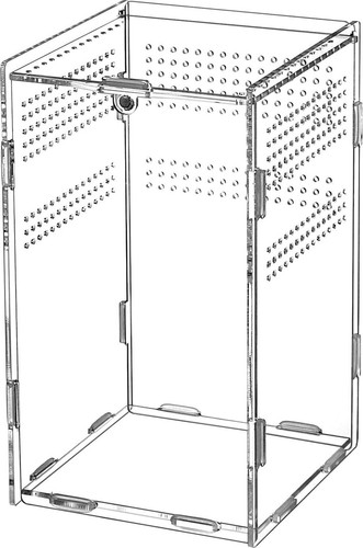 Reptile acrylic feeding box - acrylic,
