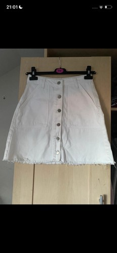 Denim white button up - denim, co
