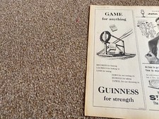 WSBK7 ADVERT 10X4 GUINESS GAME FOR ANYTHING? .