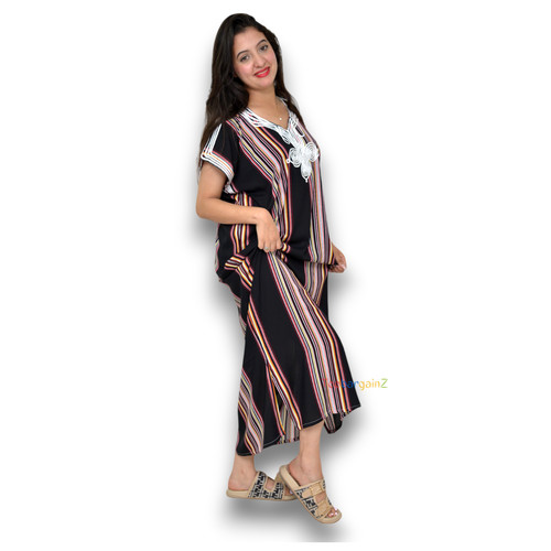 Black moroccan women kaftan - black,
