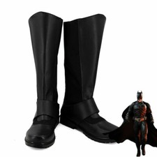 Justice League Batman Bruce Wayne Long Boots Cosplay Shoes Men Boots Halloween