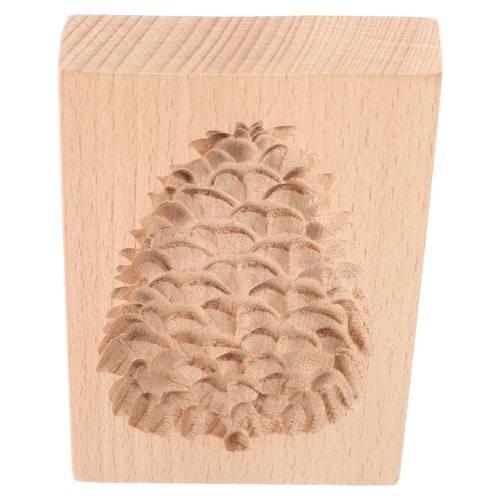 Wooden cookie mold carved - wooden,