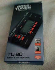 BOSS TUNER TU-80  TUNER & METRONOME + INSTRUCTIONS 