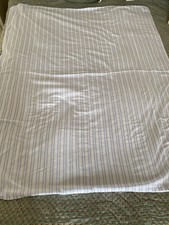 Grobag Blue White Stripe Cotton Cot Bed Duvet Cover