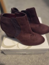 Evans Ladies Purple Boots Size