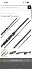 2 sonik sks 3lb TC carp rods