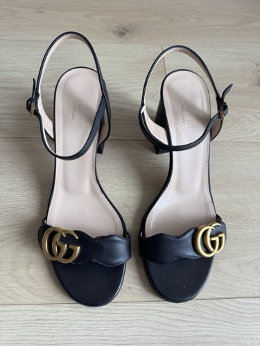 Gucci marmont block heel - gucci,
